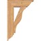 Ekena Millwork Funston Traditional Smooth Bracket w/ Offset Brace, Western Red Cedar, 7 1/2"W x 22"D x 34"H BKT0806X22X34FST01SWR - alternate 3